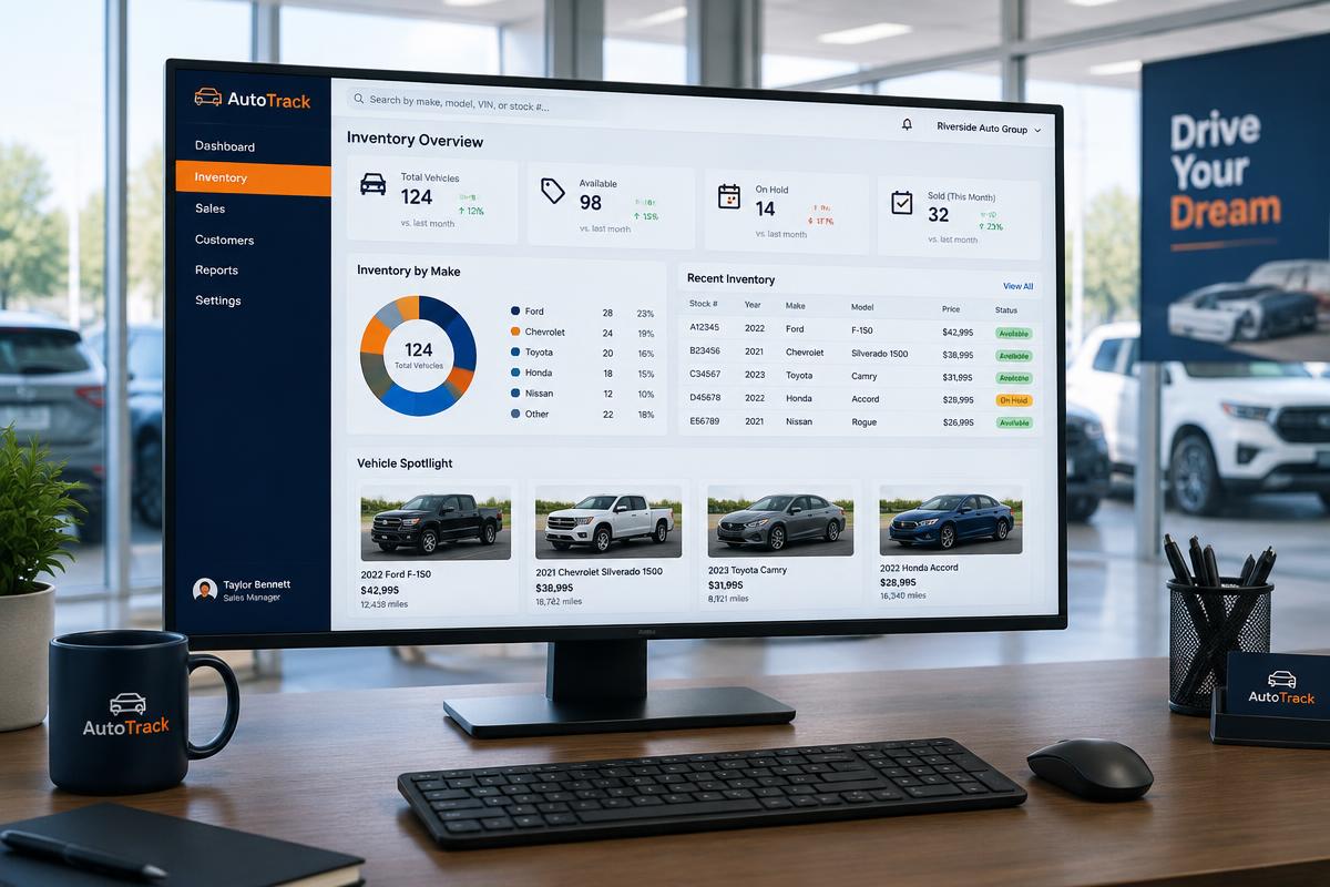 Inventory system for a busy car lot