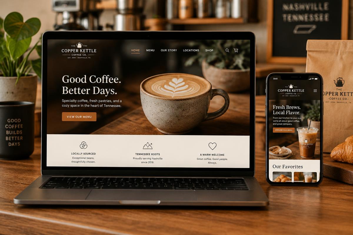A café website that fills seats